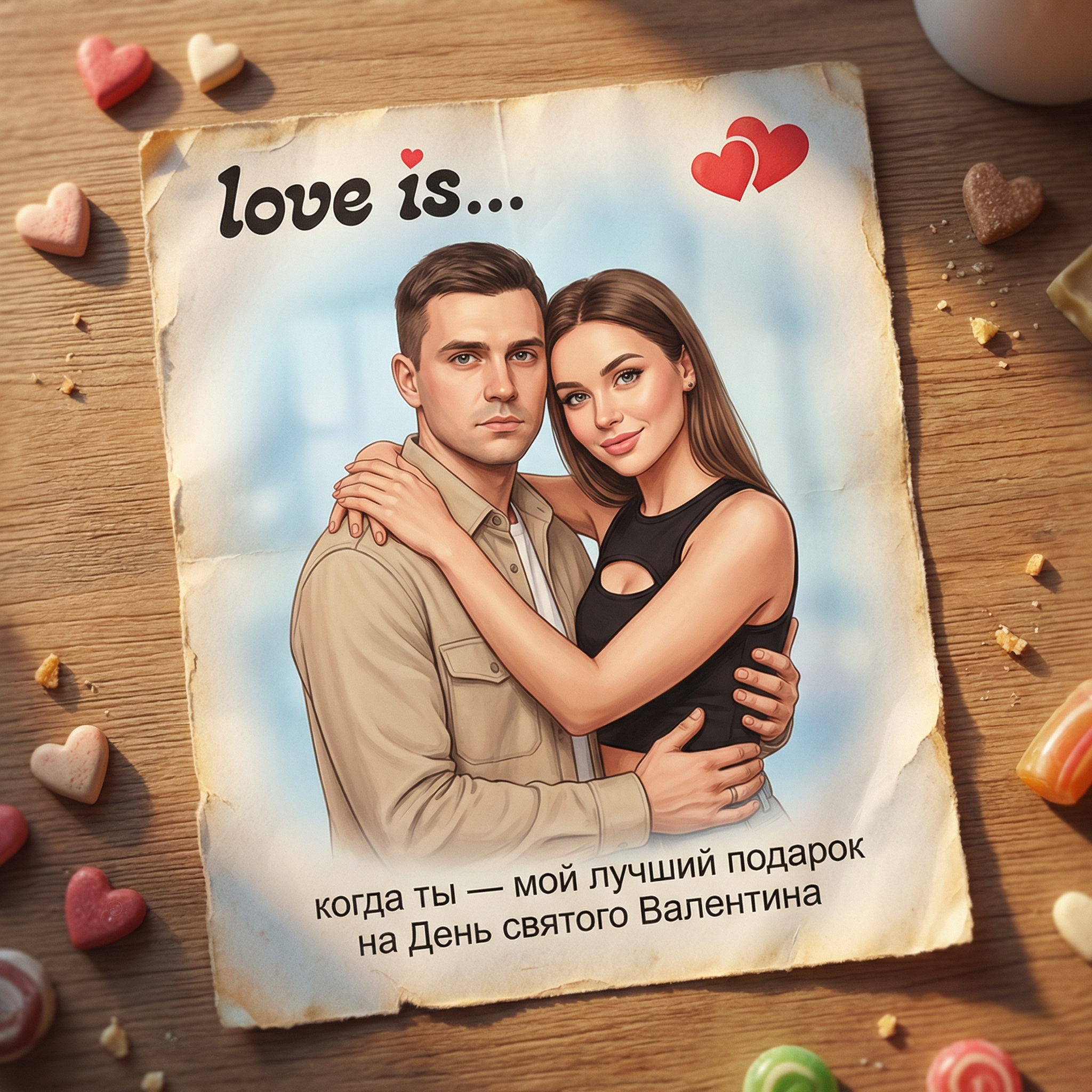 Основная концепция: Фотореалистичная композиция вкладыша...
