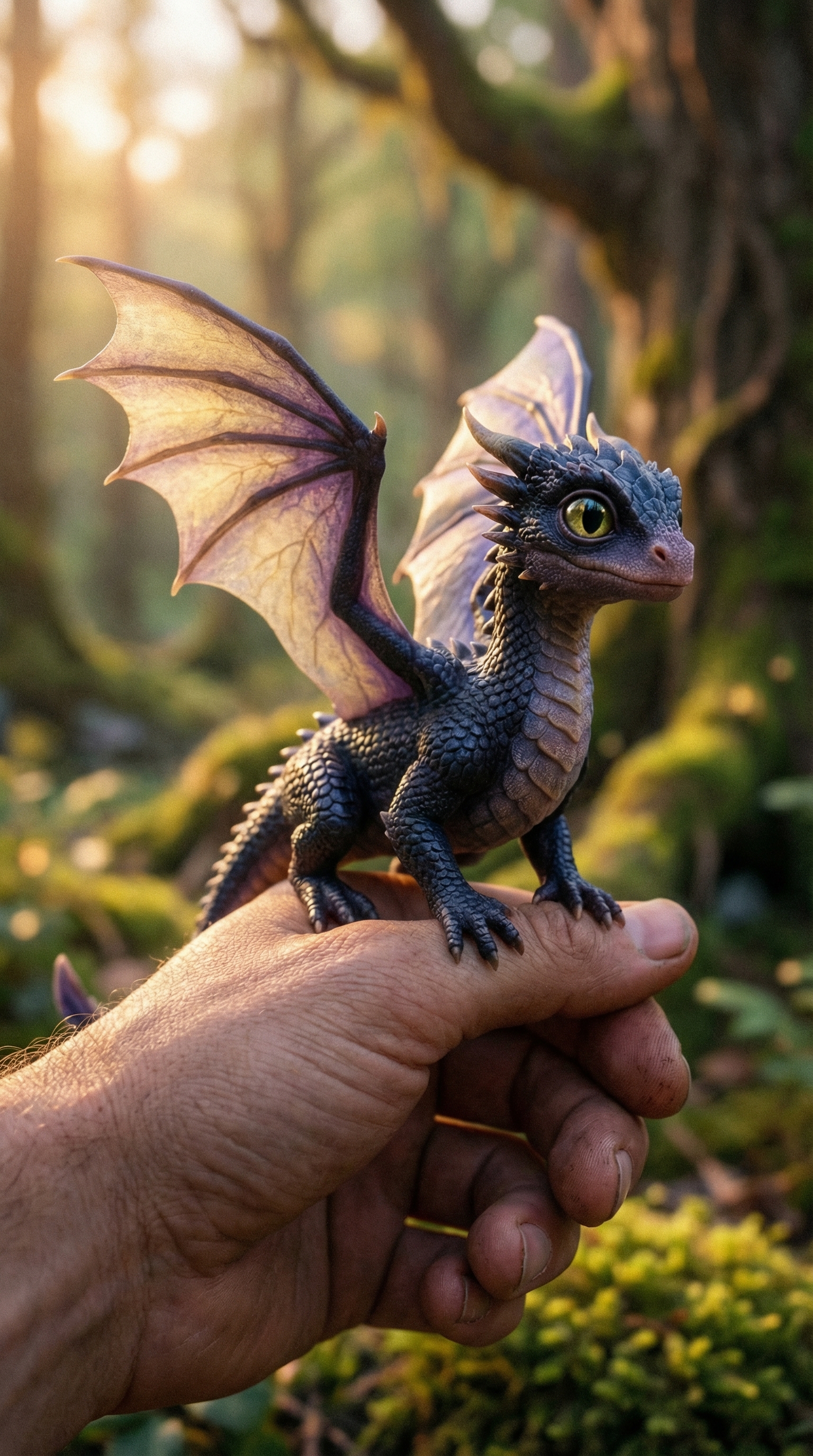 Создай высокодетализированное изображение маленького фантастического...