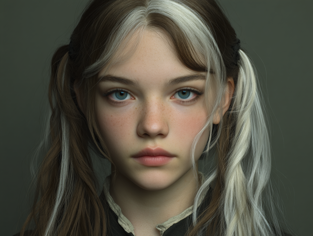 Юная девушка 16 лет, длинные...